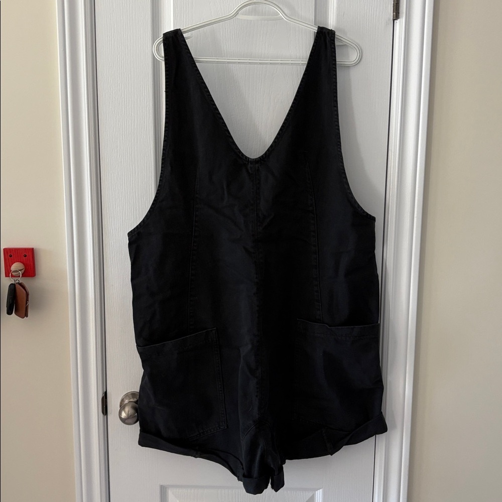 Free People We The Free Highroller Shortalls - Canvas Black BN